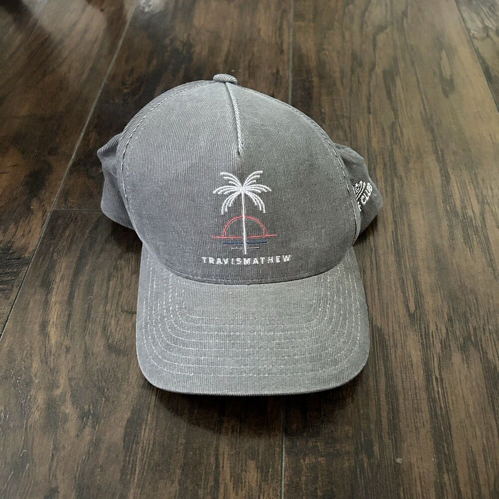 Travis Mathew Golf Snapback Hat Blue Corduroy OSFM Vail Golf Club